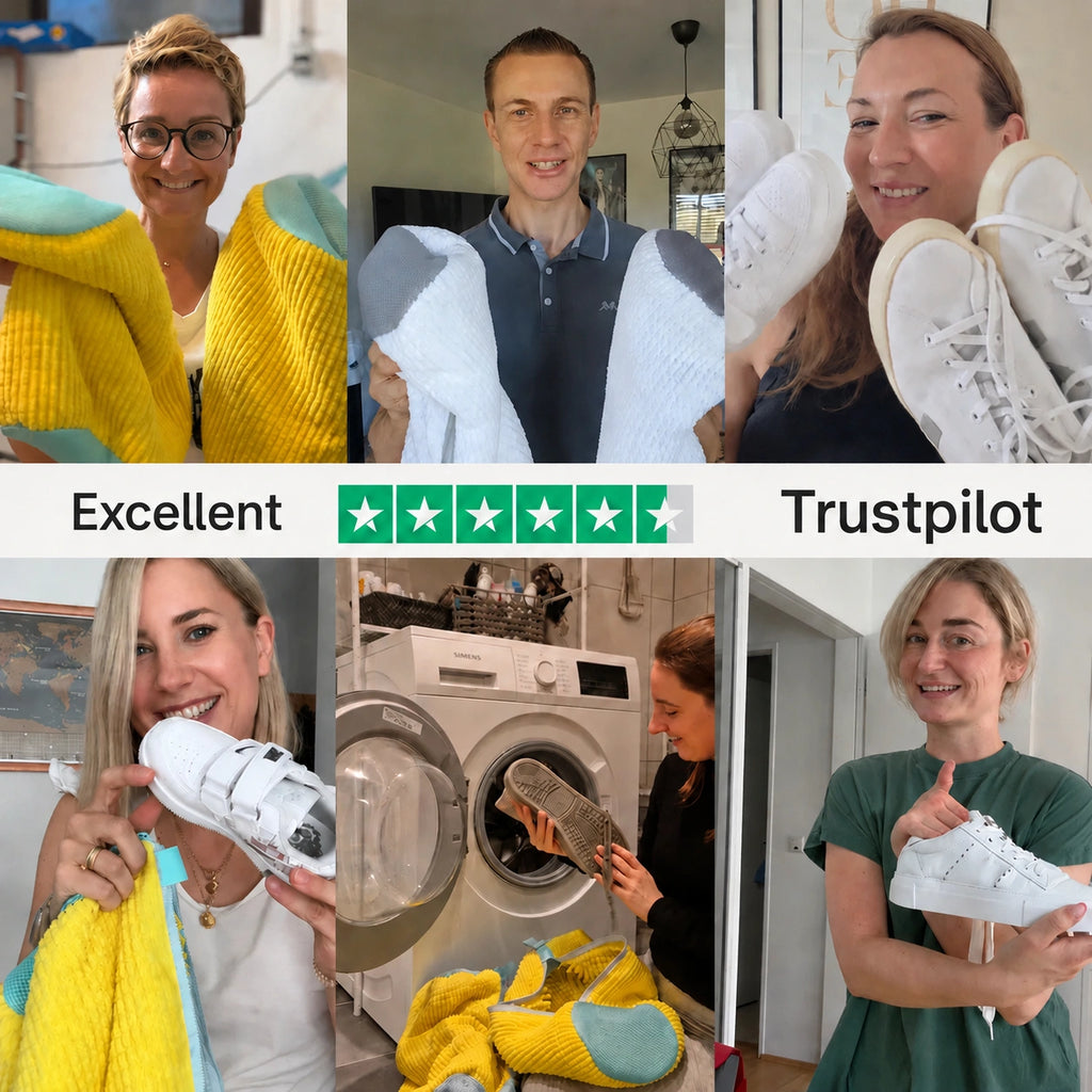 Chaussure en cuir protégée par l'arrêt de lavage Maelune, méthode douce pour préserver vos chaussures.